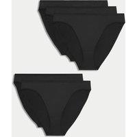5pk Microfibre High Leg Knickers