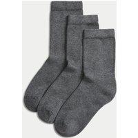 M&S 3 Pack of Ultimate Comfort Socks Grey
