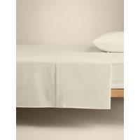 M&S Egyptian Cotton 230 Thread Count Crisp Flat Sheet Cream