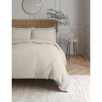 M&S Egyptian Cotton 230 Thread Count Crisp Duvet Cover Cream