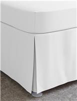 M&S Egyptian Cotton 230 Thread Count Base Valance Sheet Cream