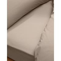 M&S Egyptian Cotton 230 Thread Count Crisp Fitted Sheet Mink