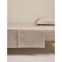 M&S Egyptian Cotton 230 Thread Count Crisp Flat Sheet Mink