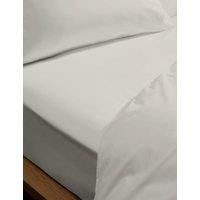 M&S Egyptian Cotton 230 Thread Count Crisp Deeper Fitted Sheet Silver Grey