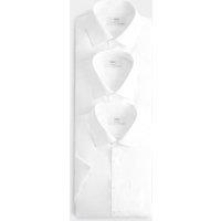 M&S 3 Pack Slim Fit Easy Iron Short Sleeve Shirts White