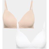 M&S 2 Pack Non Wired First Bras AA-D Opaline Mix