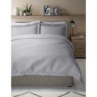 M&S Pure Cotton Iris Spotty Dobby Bedding Set Grey