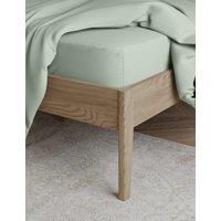 M&S Egyptian Cotton 230 Thread Count Crisp Deeper Fitted Sheet Light Duck Egg