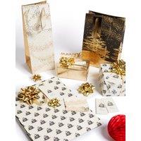 Gold & Black Christmas Gift Wrapping Collection