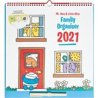 Mr. Men & Little Miss 2021 Family Organiser with Pen and Stickers