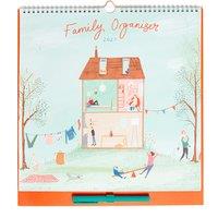 Illustrated 2021 Family Organiser with Pen