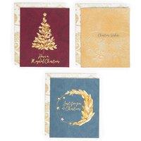 Traditional Foiled Charity Christmas Cards - Pack of 15