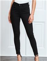 High Waisted Skinny Ankle Grazer Jeans