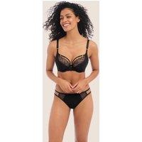 Freya Temptress Lace Trim Wired Plunge Bra C-G Black