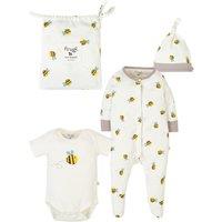 Frugi 3pc Cotton Gift Set (7lbs-1 Yrs) White Mix