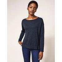 Cotton Rich Textured Crew Neck Jumper