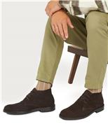 Jones Bootmaker Suede Pull-on Chukka Boots Black