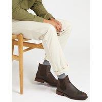 Jones Bootmaker Leather Pull On Chelsea Boots Brown