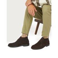 Jones Bootmaker Suede Pull-on Chukka Boots Brown