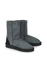 Celtic & Co. Pure Sheepskin Flat Mid-Calf Boots Grey