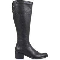 Jones Bootmaker Leather Knee High Boots Black