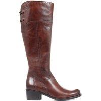Jones Bootmaker Leather Knee High Boots Tan