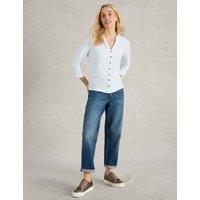 White Stuff Pure Cotton Long Sleeve Shirt White