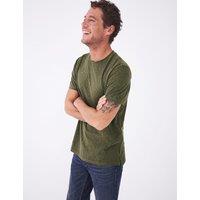 White Stuff Pure Cotton Crew Neck T-Shirt Khaki