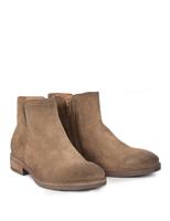 Celtic & Co. Suede Block Heel Ankle Boots Camel