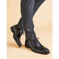 Jones Bootmaker Wide Fit Leather Oxford Shoes Black
