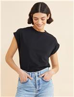Albaray Pure Cotton Round Neck T-Shirt Black