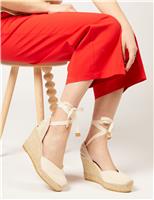 Jones Bootmaker Alyssa Wedge Espadrille Beige Mix