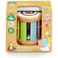 Wooden Jingle and Roll Rattle