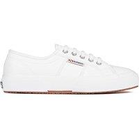 Superga 2750 Efglu Leather Lace Up Trainers White