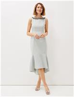 Embellished Midi Tailored Dress