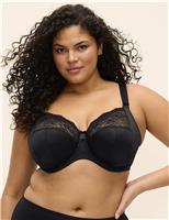 Elomi Morgan Lace Wired Side Support Bra DD-K Beige