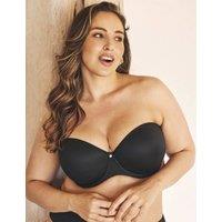 Elomi Smooth Wired Moulded Multiway Strapless Bra DD-J Black