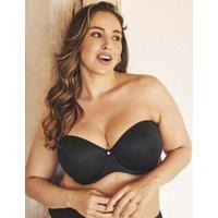 Elomi Smooth Wired Moulded Multiway Strapless Bra DD-J Black
