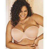 Elomi Smooth Wired Moulded Strapless Bra DD-J Beige