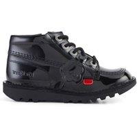 Kids Patent High Top School Shoes