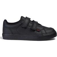 Kids Leather Riptape School Shoes