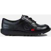 Kickers Kids' Leather Lace School Shoes Black