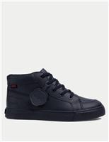 Kids Leather High Top School Shoes