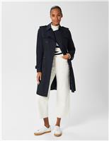 Saskia Cotton Rich Double Breasted Trench Coat