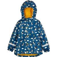 Puffin Print Hooded Fleece Lined Raincoat (1-10 Yrs)