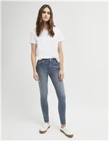 French Connection Skinny Ankle Grazer Jeans Blue Mix