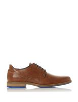 Dune London Leather Derby Shoes Tan