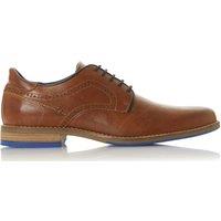 Dune London Leather Derby Shoes Tan