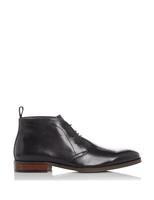 Dune London Leather Chukka Boots Black