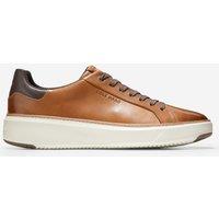 Cole Haan Grandpro Topspin Leather Lace Up Trainers Tan